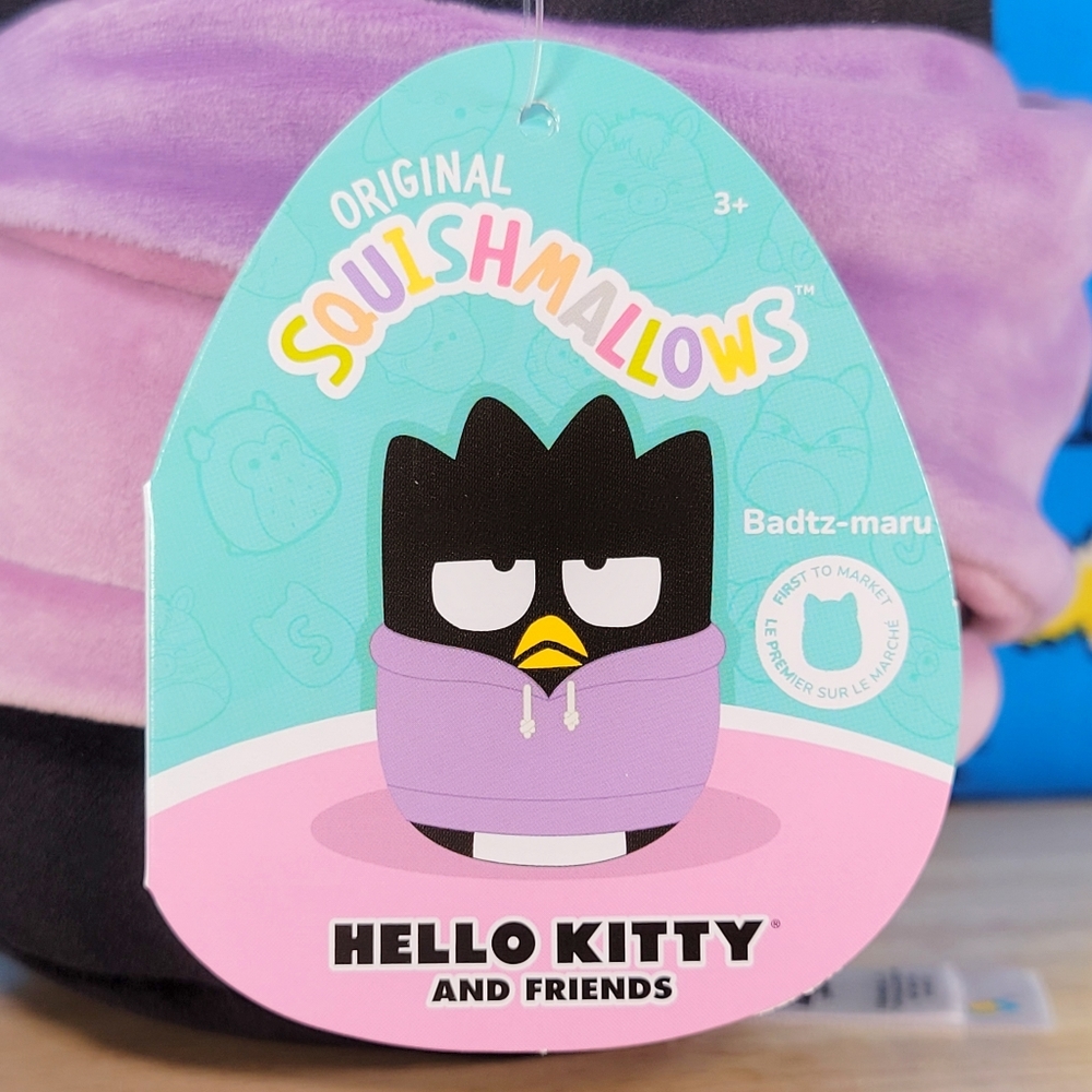 Squishmallow Hello Kitty Badtz Maru 8" UltraSoft Stuffed Sanrio Toy Plush NWT - Picture 5 of 6